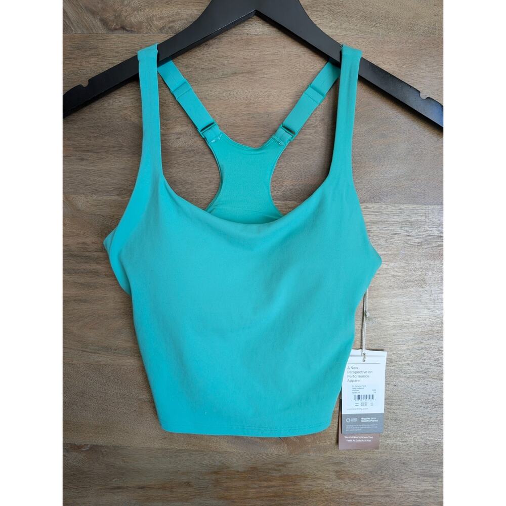 NWT Vuori Sl Dynamic Tank Top Women's XS Green Performance Stretch Racerback